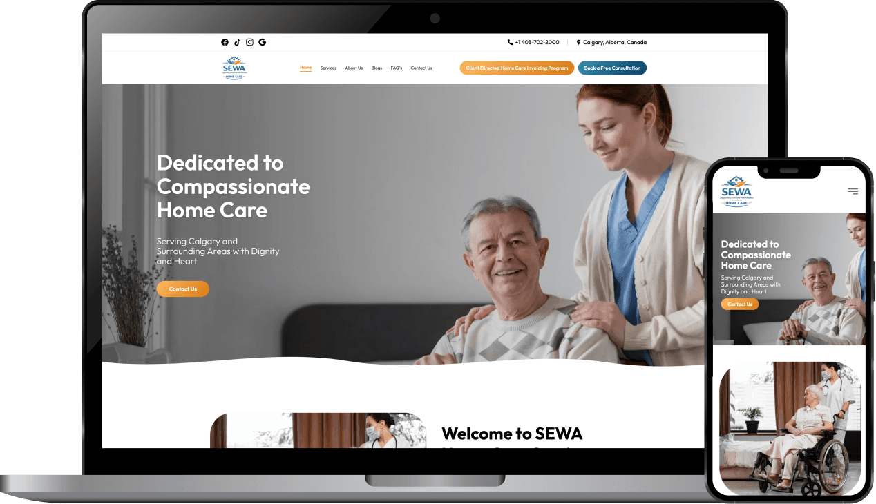 Compassionate Care, Right Where You Belong: Welcome to SEWA Home Care Calgary.
