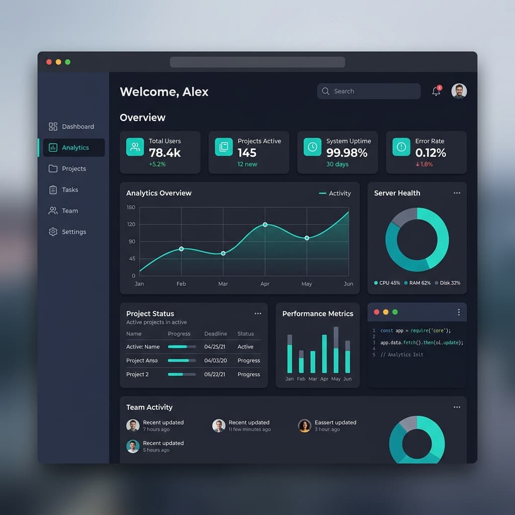 Modern Website Mockup